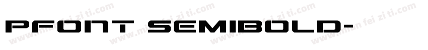 Pfont SemiBold字体转换